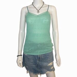 American Eagle- Diamond Lace Tank Top